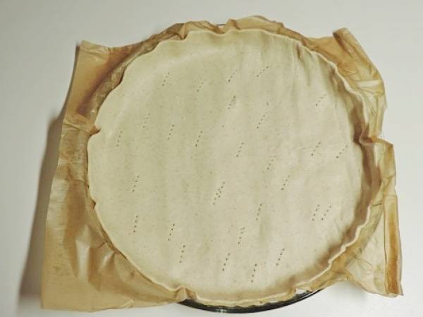 Tarte au chou fleur et chorizo - Préparation etape 1