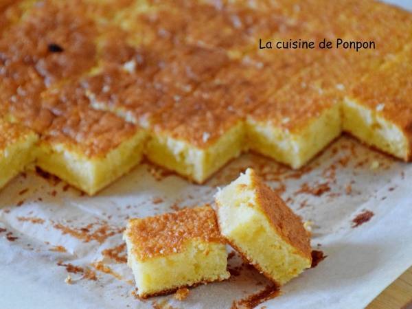 Carré fondant au chocolat blanc et lait concentré sucré - Préparation etape 2