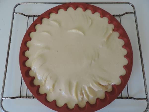 Flamusse aux pommes et ricotta, sans beurre - Préparation etape 2