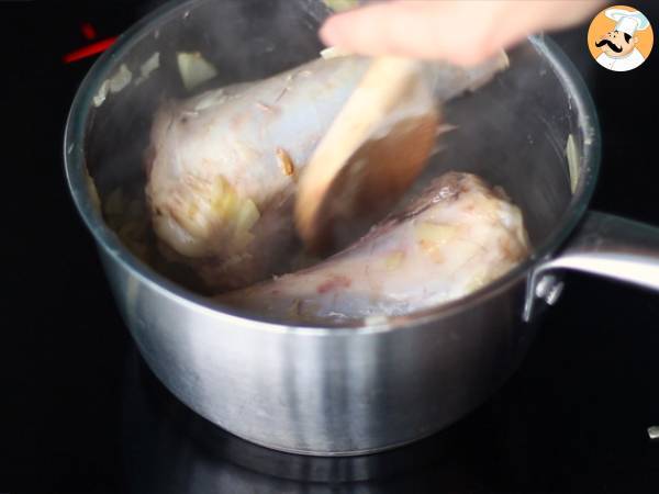 Souris d'agneau confites au miel et au thym - Préparation etape 2