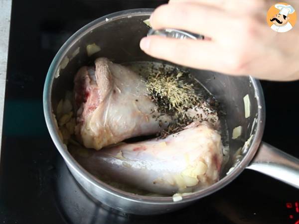 Souris d'agneau confites au miel et au thym - Préparation etape 3