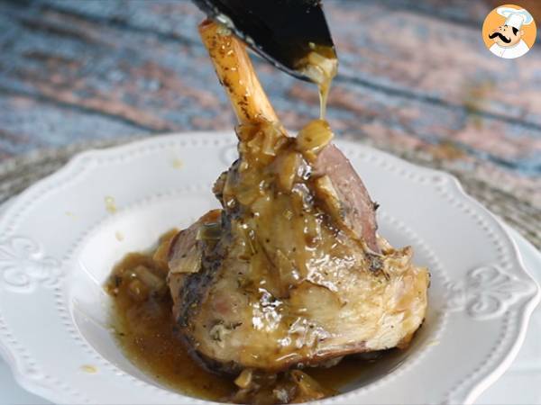 Souris d'agneau confites au miel et au thym - Préparation etape 5