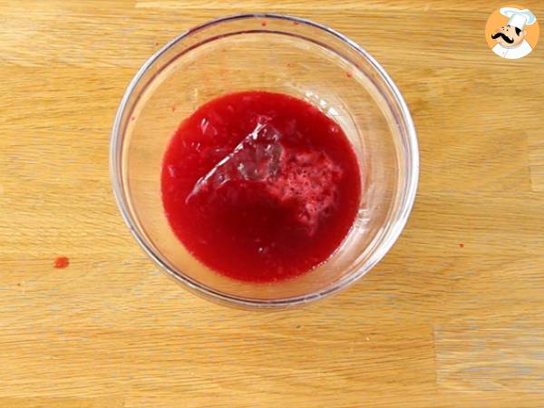 Bavarois framboise chocolat blanc (étapes et vidéo) - Préparation etape 9