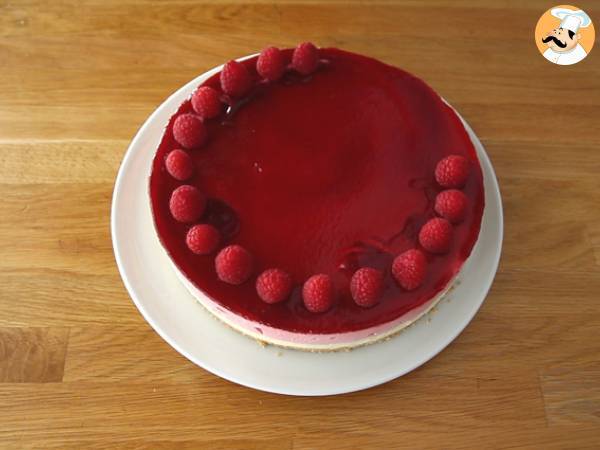 Bavarois framboise chocolat blanc (étapes et vidéo) - Préparation etape 14