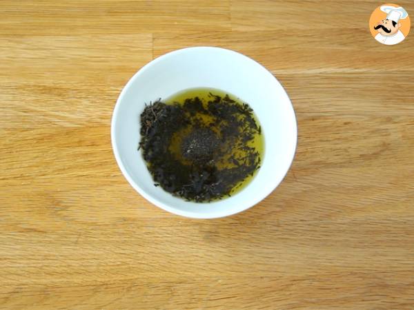 Truite au four thym et huile d'olive - Préparation etape 1