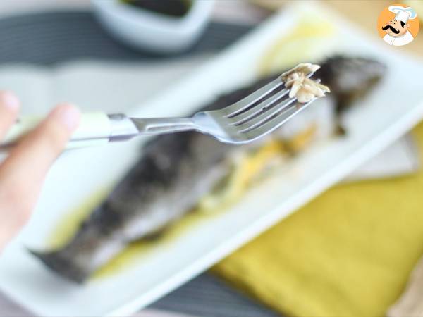 Truite au four thym et huile d'olive - Préparation etape 5