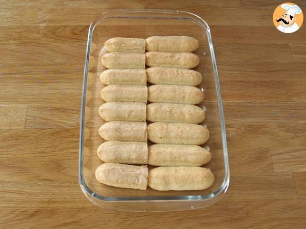 Tiramisu aux framboises simple et rapide - Préparation etape 2