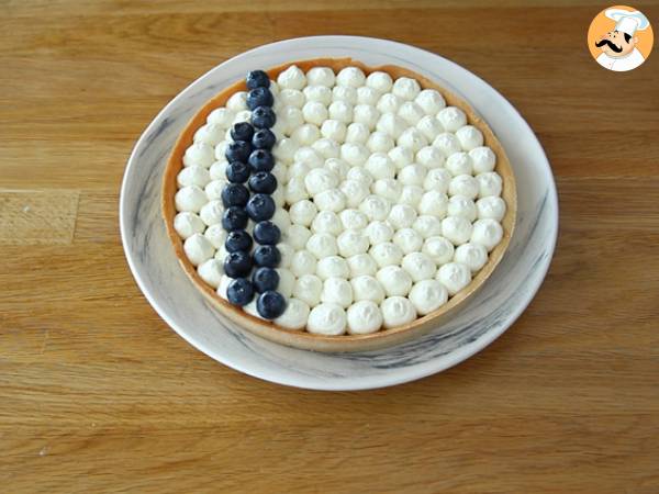 Tarte France bleu blanc rouge - Préparation etape 6