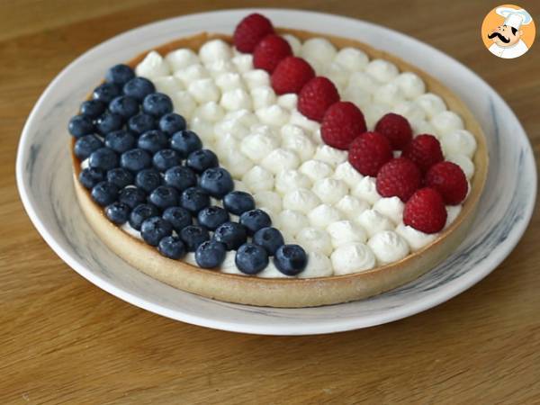 Tarte France bleu blanc rouge - Préparation etape 7