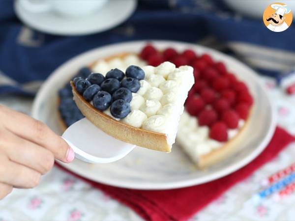 Tarte France bleu blanc rouge - Préparation etape 8
