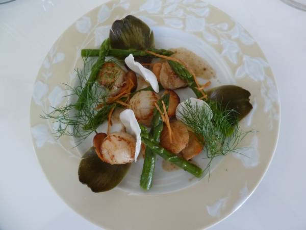 Salade de St Jacques et d'asperges vertes au vinaigre balsamique - Préparation etape 4