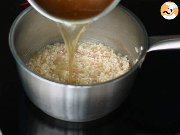 Risotto au Roquefort - Préparation etape 3