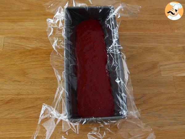 Bûche à la mangue et à la framboise - Préparation etape 3