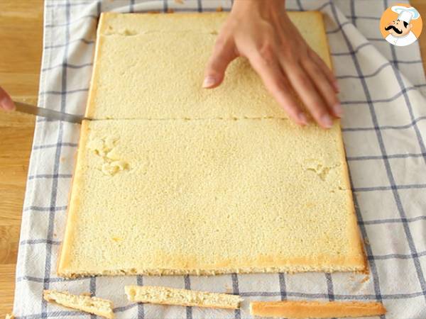 Bûche à la mangue et à la framboise - Préparation etape 8