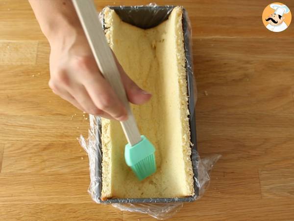 Bûche à la mangue et à la framboise - Préparation etape 10