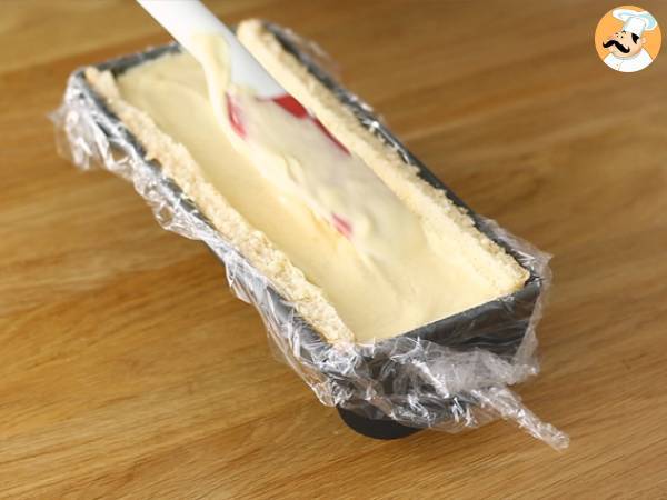 Bûche à la mangue et à la framboise - Préparation etape 15