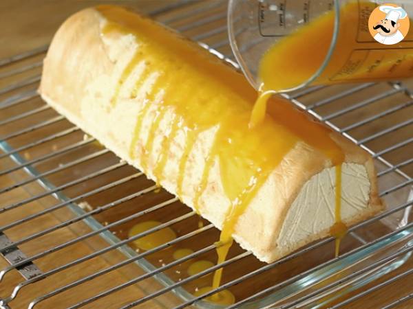 Bûche à la mangue et à la framboise - Préparation etape 22