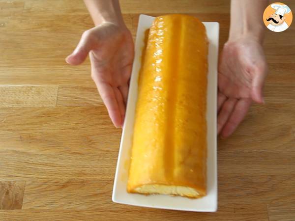 Bûche à la mangue et à la framboise - Préparation etape 23