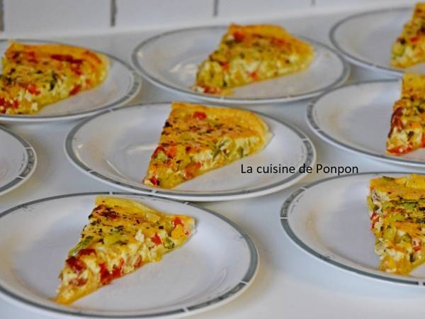 Tarte aux courgettes, poivron, oignon et chorizo - Préparation etape 4