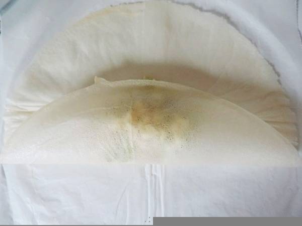 Brick de poireaux sur lit de rillettes de poulet - Préparation etape 3