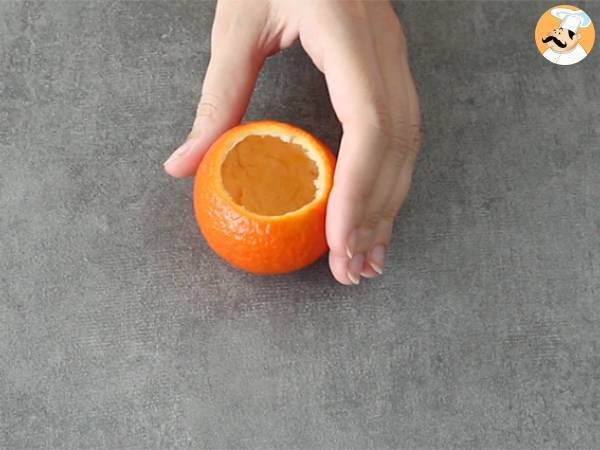 Clémentines d'Halloween et sa mousse au chocolat - Préparation etape 1