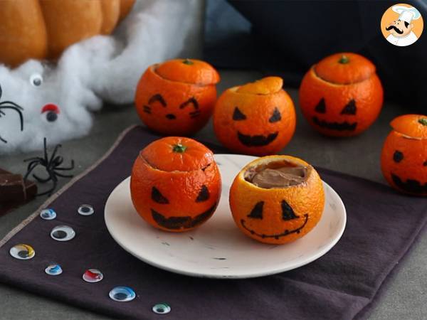 Clémentines d'Halloween et sa mousse au chocolat - Préparation etape 6