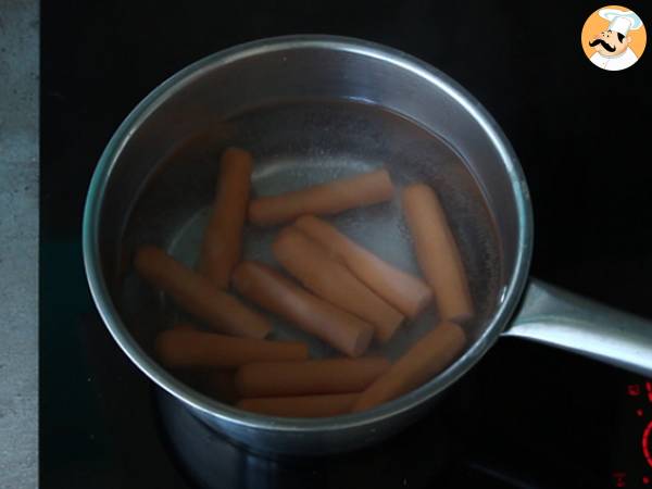 Hot dogs ensanglantés d'Halloween - Préparation etape 2