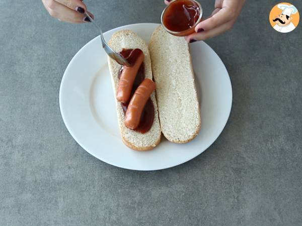 Hot dogs ensanglantés d'Halloween - Préparation etape 4