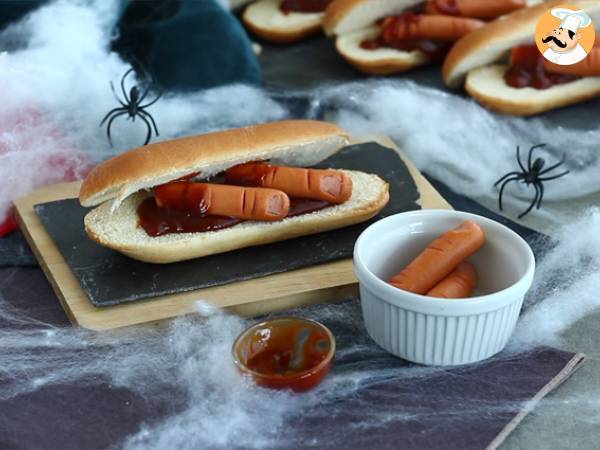 Hot dogs ensanglantés d'Halloween - Préparation etape 5