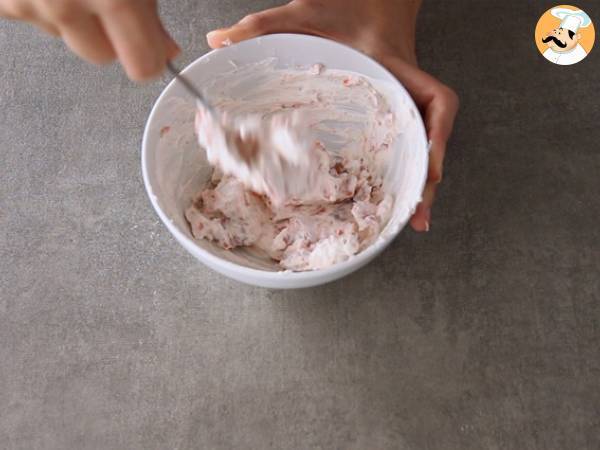 Paniers feuilletés au saumon fumé et fromage de chèvre frais - Préparation etape 2