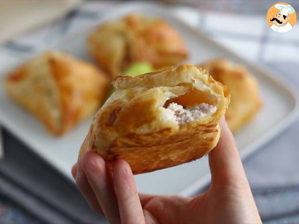 Paniers feuilletés au saumon fumé et fromage de chèvre frais - Préparation etape 6