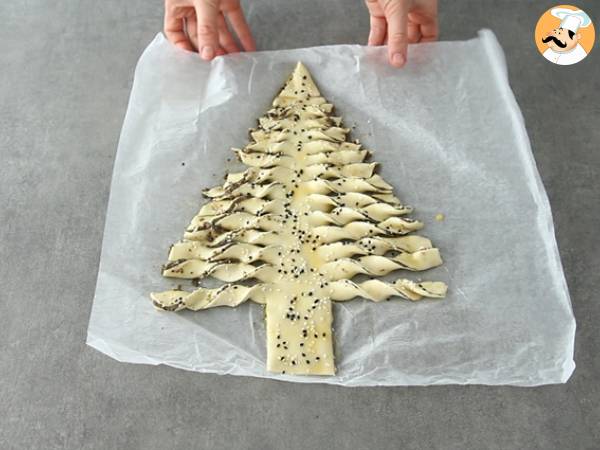 Sapin feuilleté à la tapenade maison - Préparation etape 6