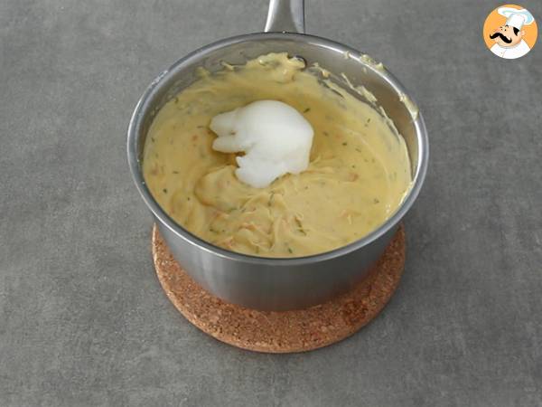 Soufflés au saumon fumé et au fromage frais - Préparation etape 4