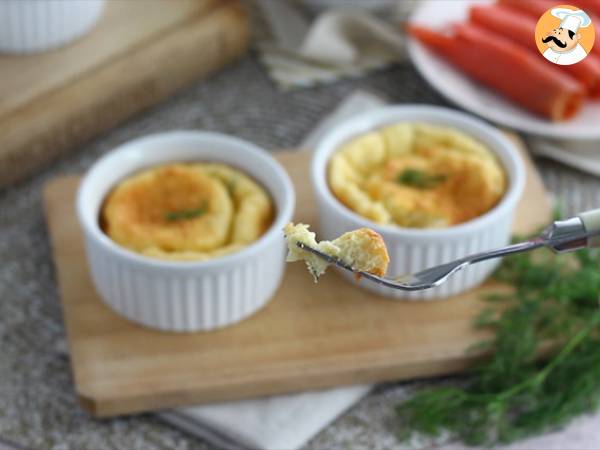 Soufflés au saumon fumé et au fromage frais - Préparation etape 6