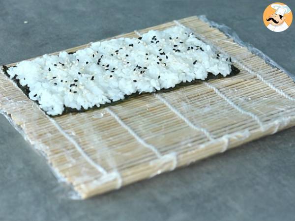 Makis au saumon fumé et avocat - Préparation etape 10