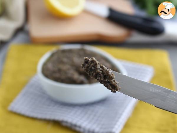 Tapenade rapide aux olives noires - Préparation etape 3