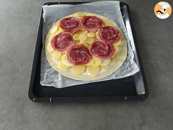 Tourte à la raclette - Préparation etape 3