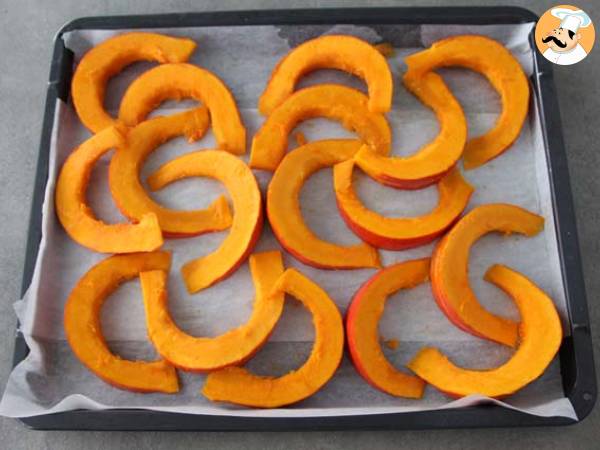 Potimarron et pois chiches au four, romarin, feta - Préparation etape 3