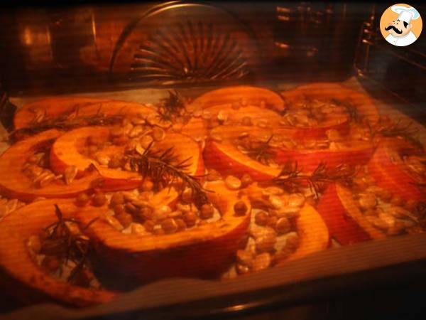 Potimarron et pois chiches au four, romarin, feta - Préparation etape 5