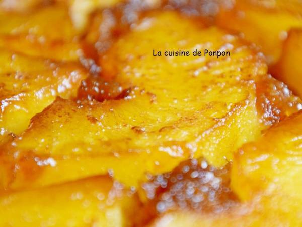 Gâteau à l'ananas frais caramélisé à la cassonade - Préparation etape 5