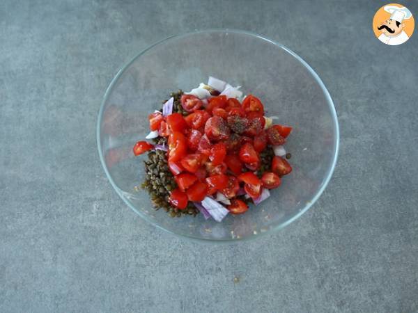 Tacos végétariens aux lentilles - Préparation etape 3