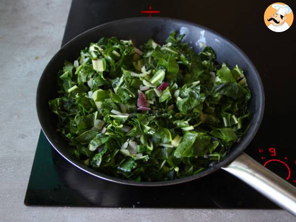 Tarte aux blettes et fromage râpé - Préparation etape 3
