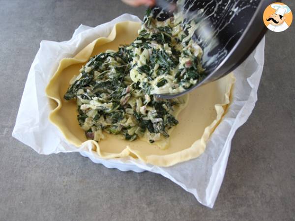 Tarte aux blettes et fromage râpé - Préparation etape 5