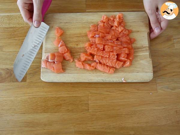 Saumon mariné au citron - Préparation etape 1