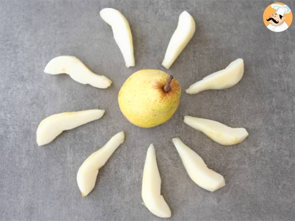 Tarte à la poire et au chocolat - Préparation etape 1