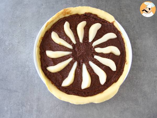 Tarte à la poire et au chocolat - Préparation etape 3