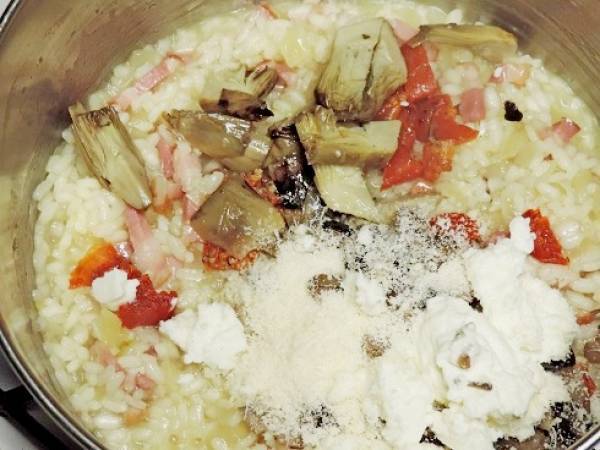 Risotto aux légumes confits - Préparation etape 3