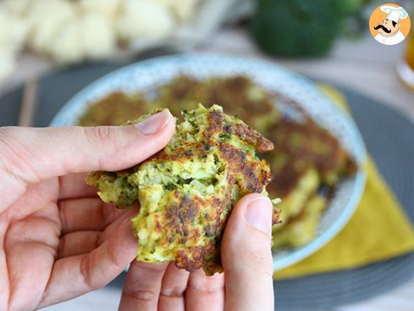 Galettes de chou-fleur et brocoli au curry - Préparation etape 5