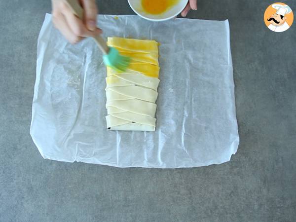 Feuilleté tressé au chocolat - Préparation etape 2