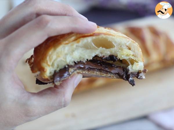 Feuilleté tressé au chocolat - Préparation etape 4